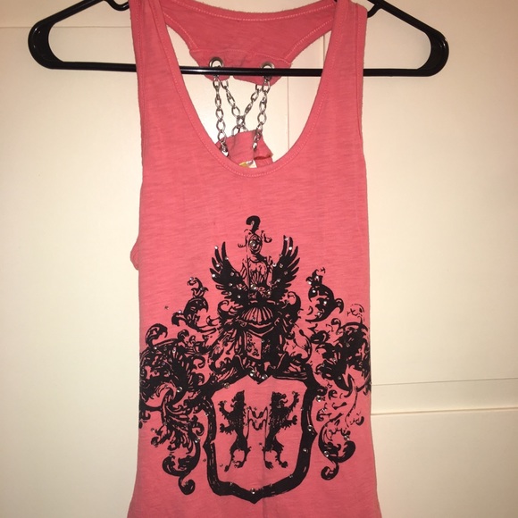 Tops - Designed Tunic Top with Chain Racerback Tops - Designed Tunic Top with Chain Racerback